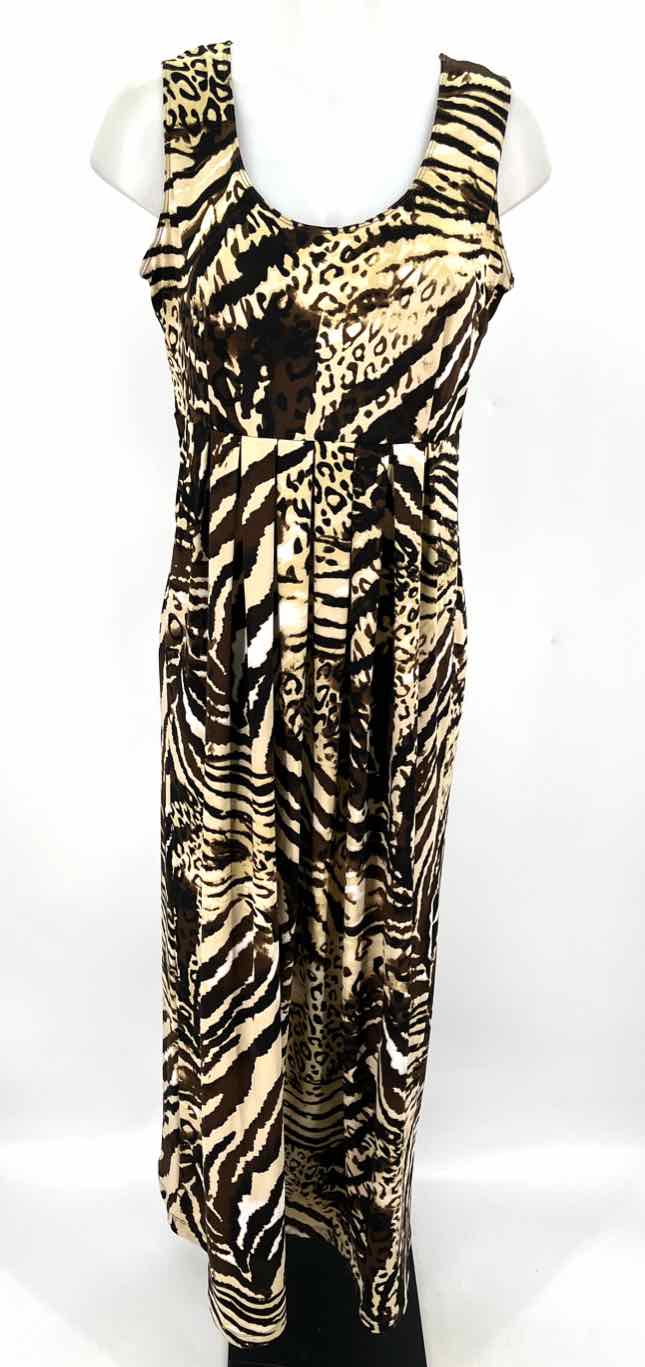 Size M NINA LEONARD Multi-Color Dress