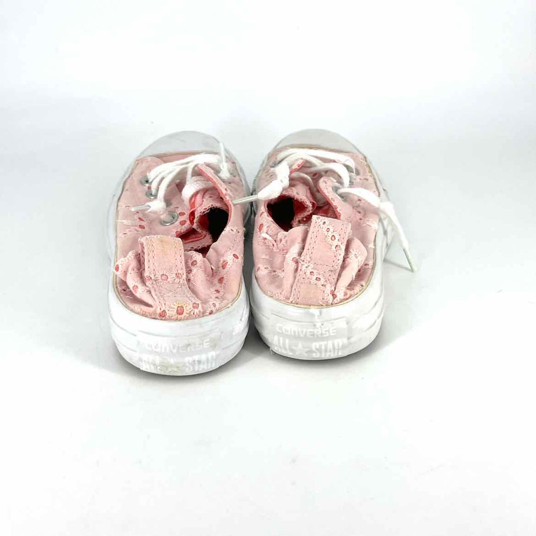 Shoe Size 6 Converse Pale Pink Canvas Sneakers