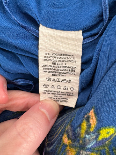Size 8 FREE PEOPLE Blue Print Dress