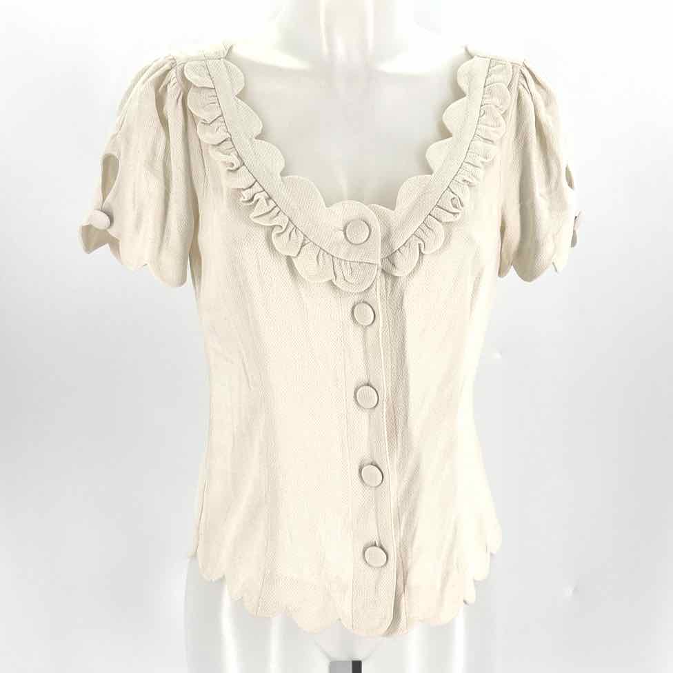 Size 4 MAEVE Cream Shirt