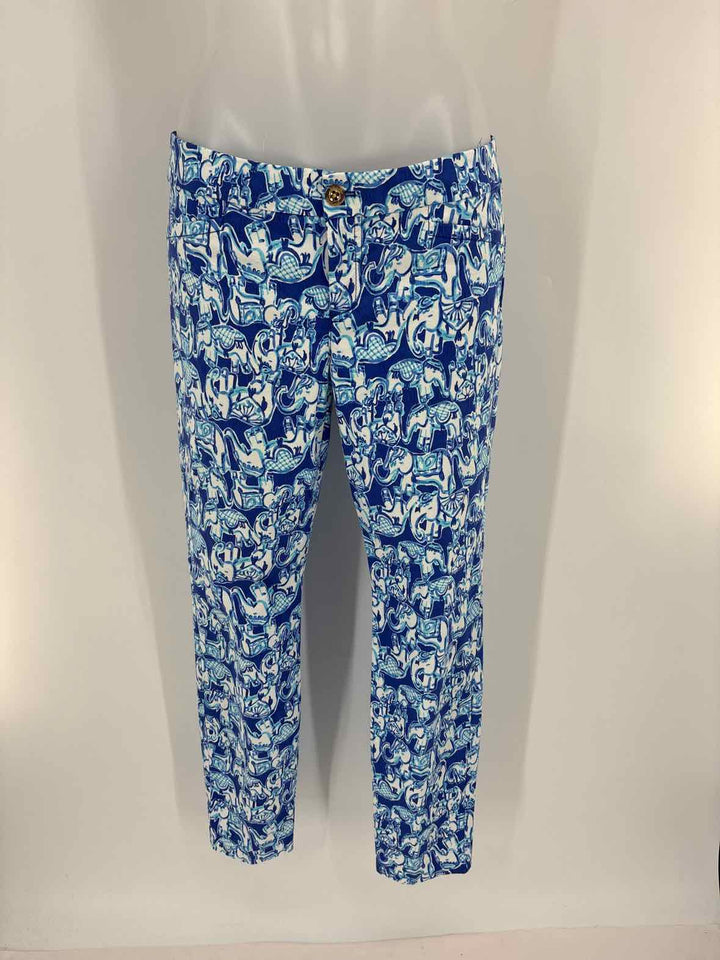 Size 4 Lilly Pulitzer Blue Print Pants