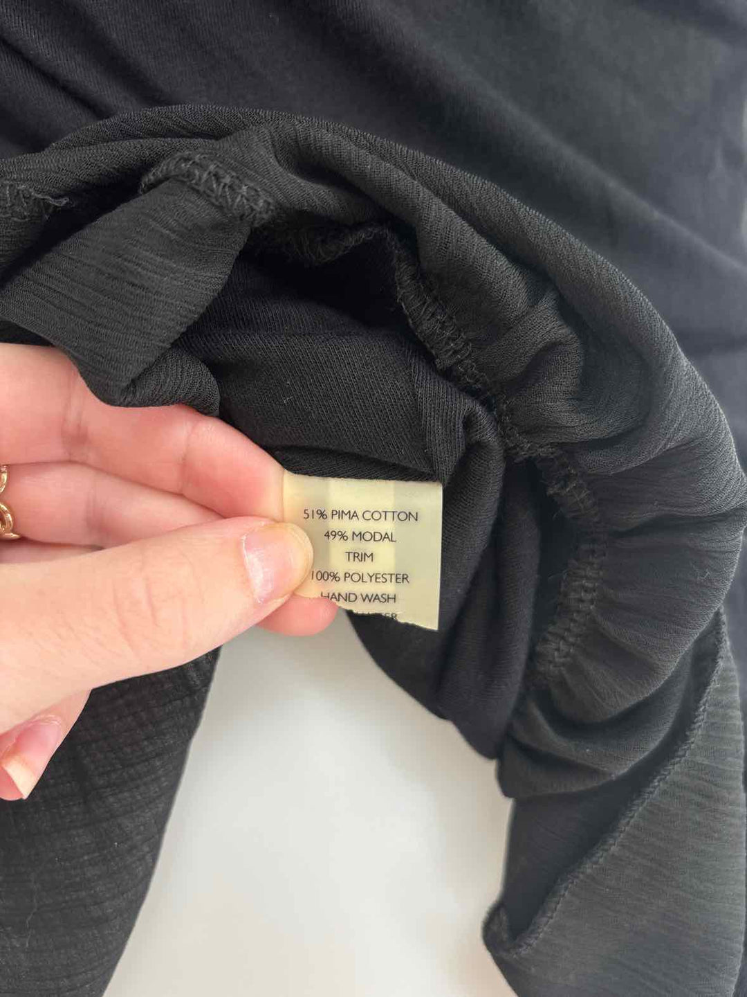 Size XS Black Cotton Shirt
