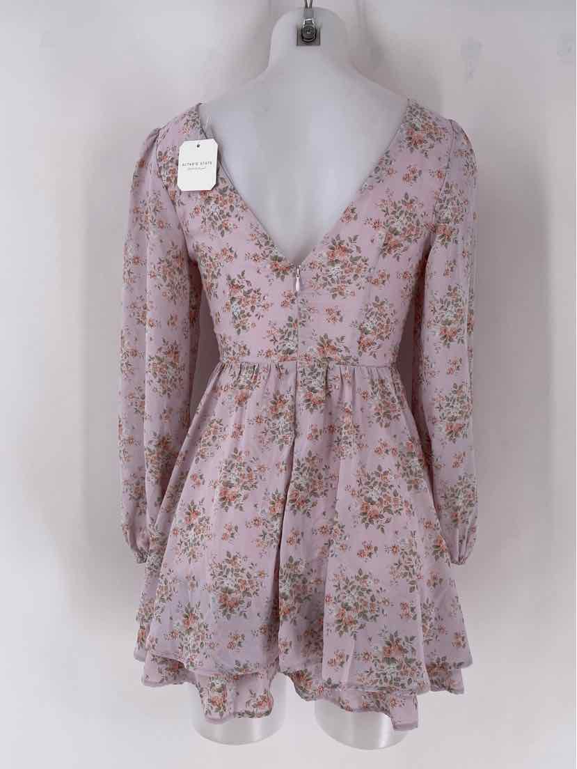 Size XS ALTAR'D STATE PINK PRINT Dress