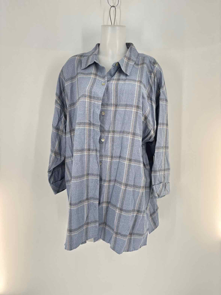 Size 2X J JILL Blue Shirt