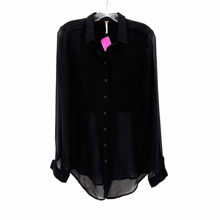 Size S FREE PEOPLE Black Shirt