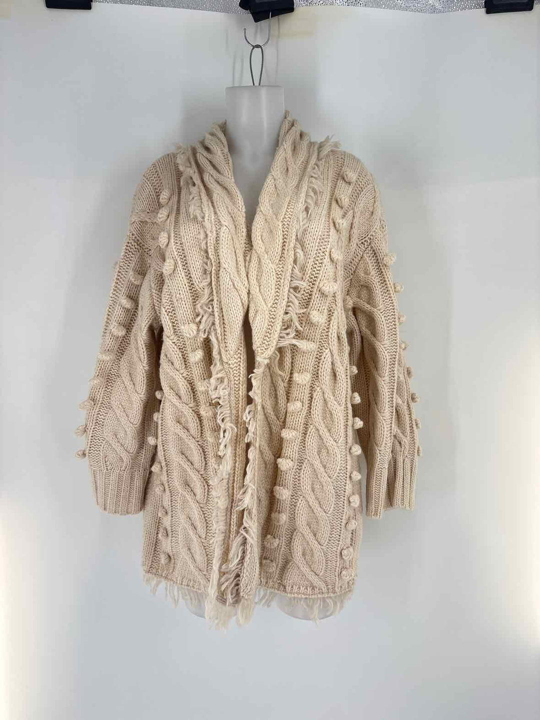 Size XS FARM RIO Ivory Knit Cardigan