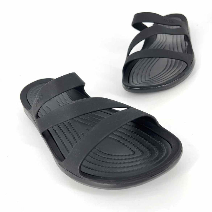Shoe Size 10 Crocs Black Sandals