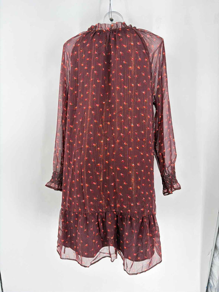 Size L Ann Taylor Burgundy Dress
