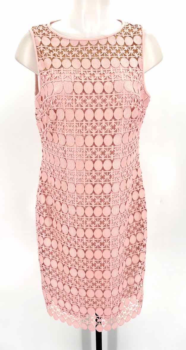 Size 10 RALPH LAUREN Pink Lace Mesh Dress