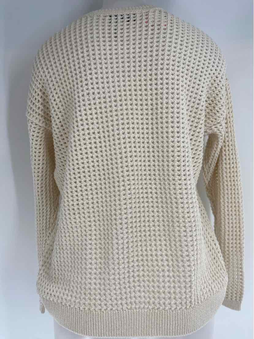 Size M DKNY Ivory Knit Sweater