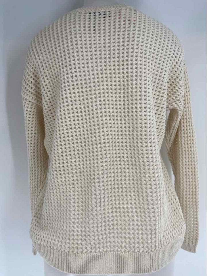 Size M DKNY Ivory Knit Sweater