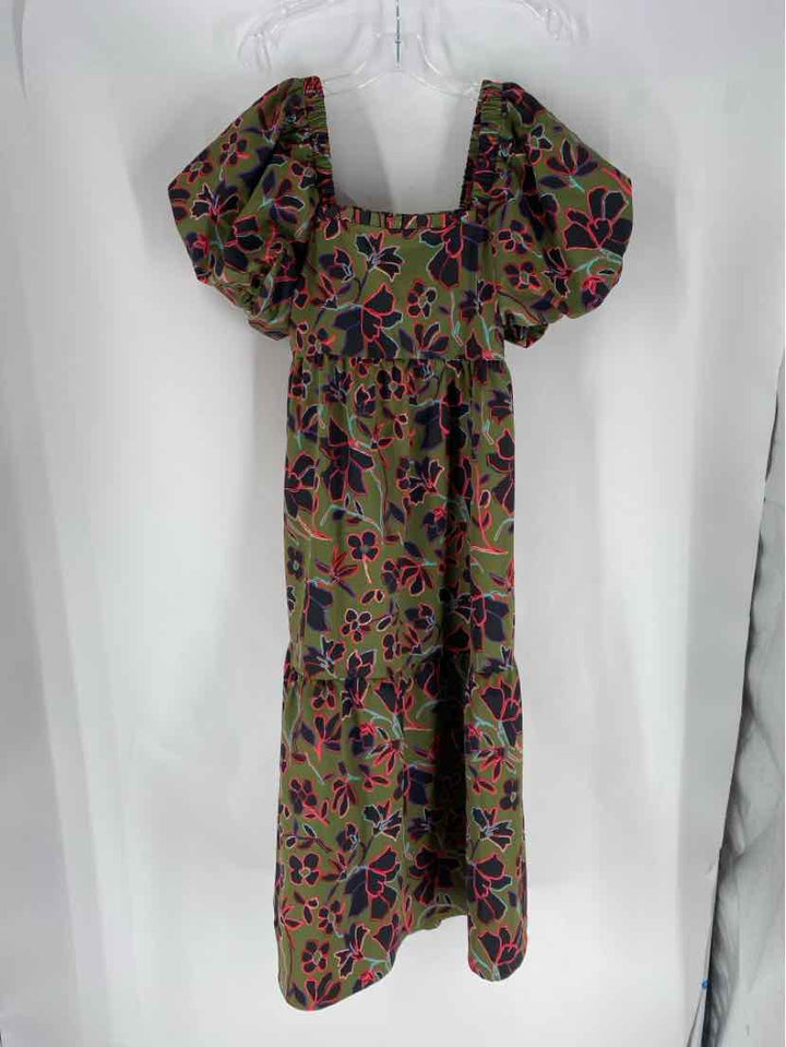 Size XS CROSBY Green Print Dress
