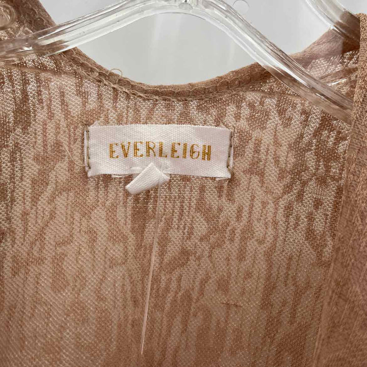 Size S EVERLEIGH Tan Lace Jacket