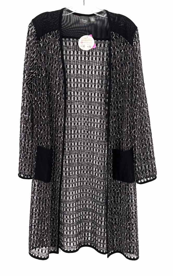 Size S Chico's Multi-Color Knit Sequined Cardigan