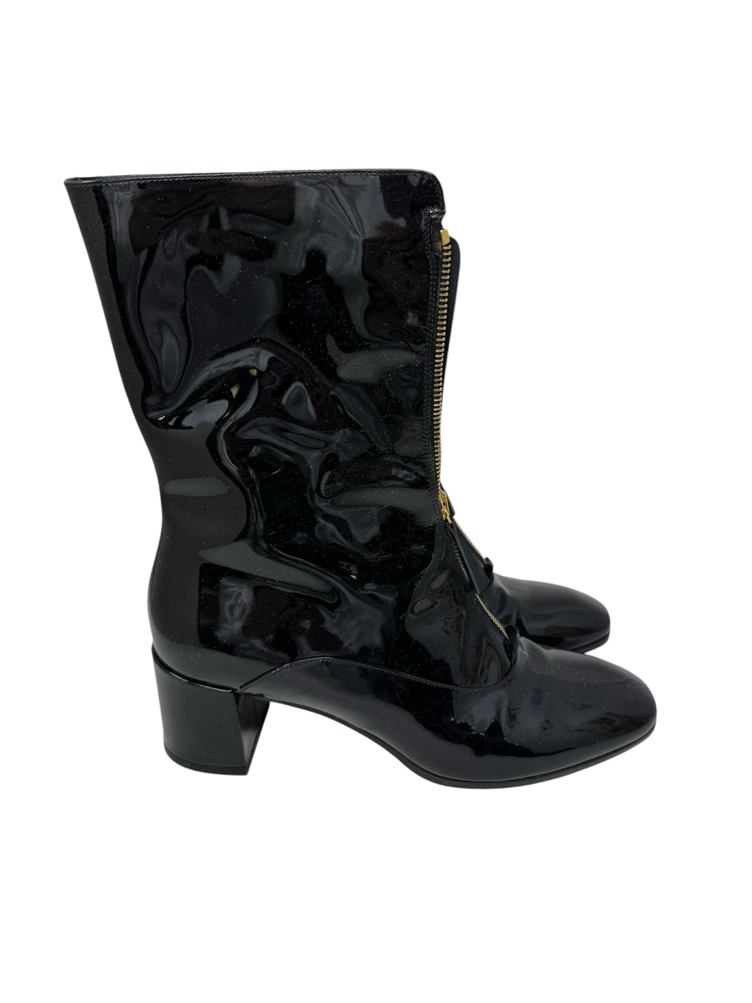 Shoe Size 38 M.GEMI Black PATENT Boots