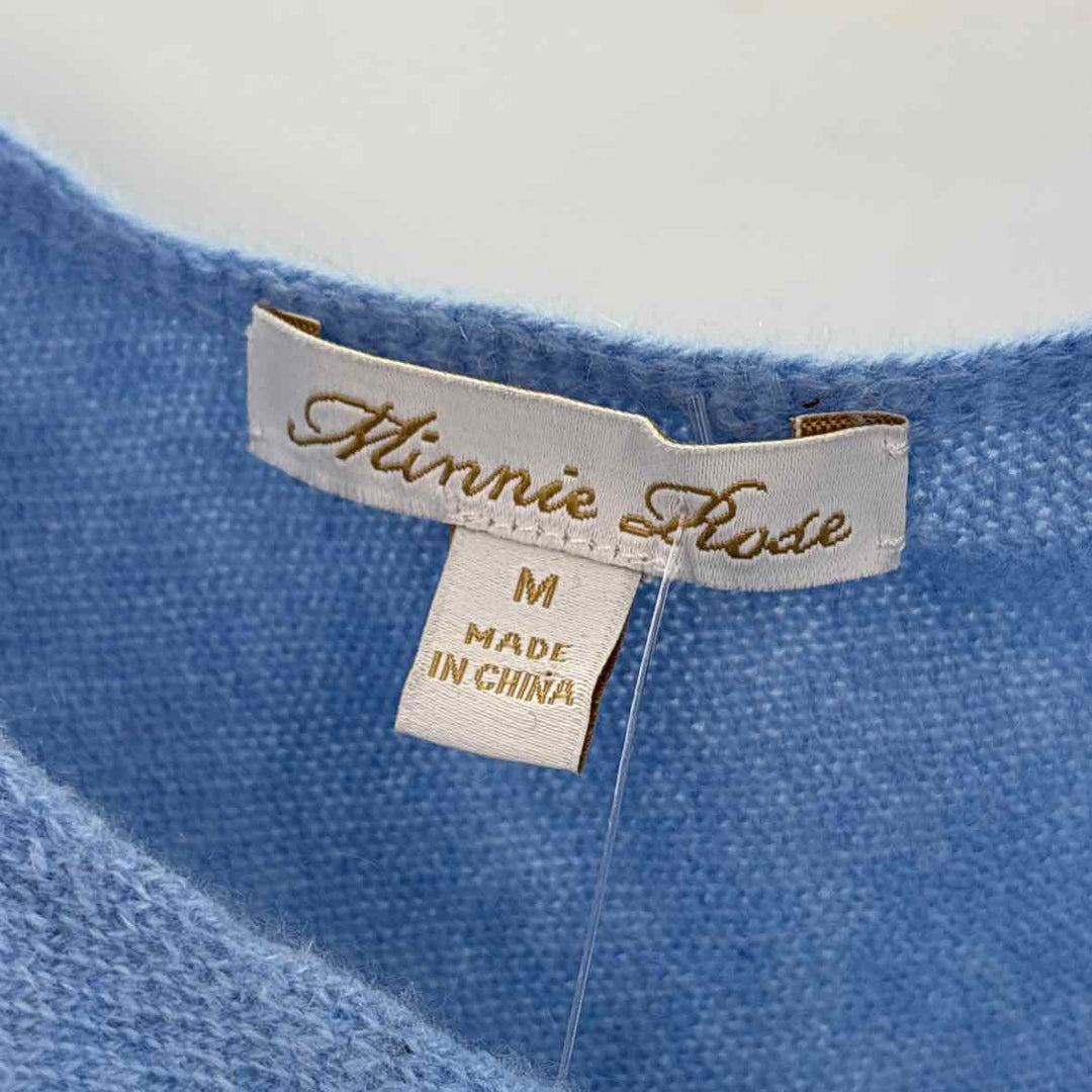 Size M MINNIEROSE Light Blue Cashmere Sweater