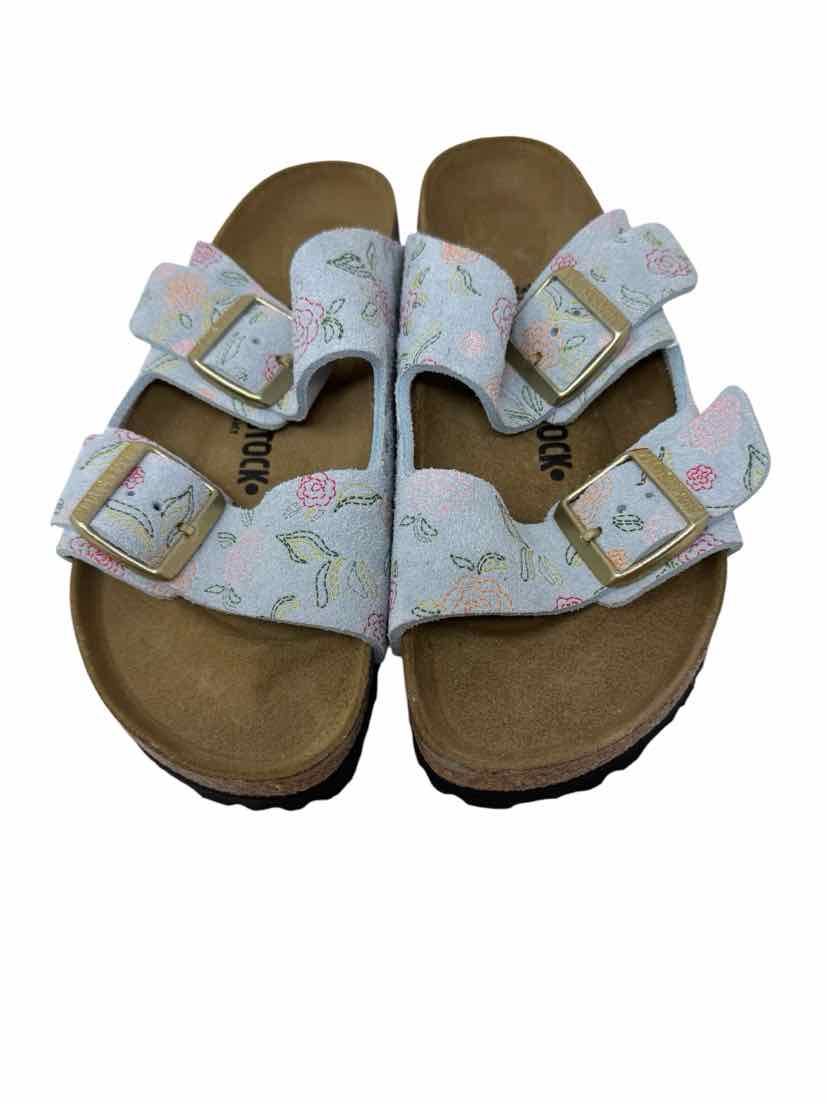 Shoe Size 39 Birkenstock Blue Print Sandals