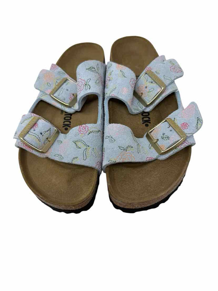 Shoe Size 39 Birkenstock Blue Print Sandals