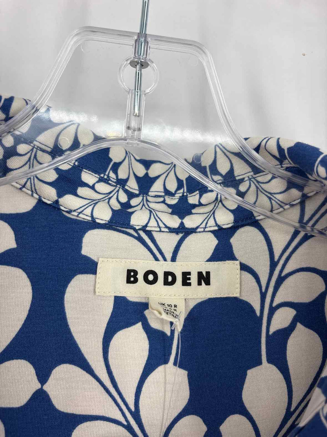 Size 6 Boden Blue Print Dress