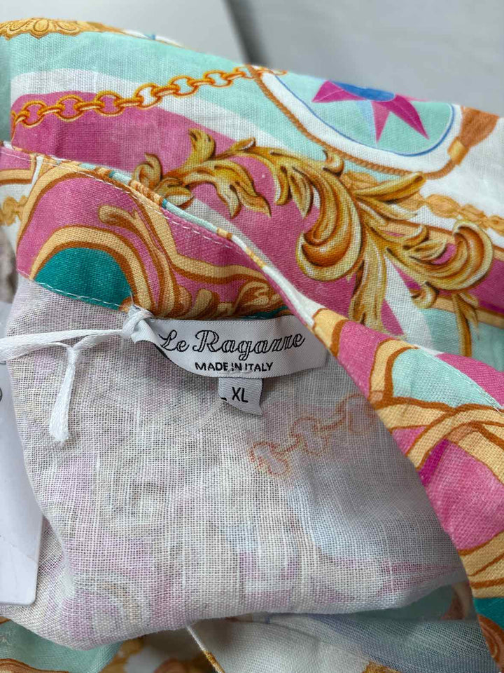 Size XL Multi-Color Linen Dress