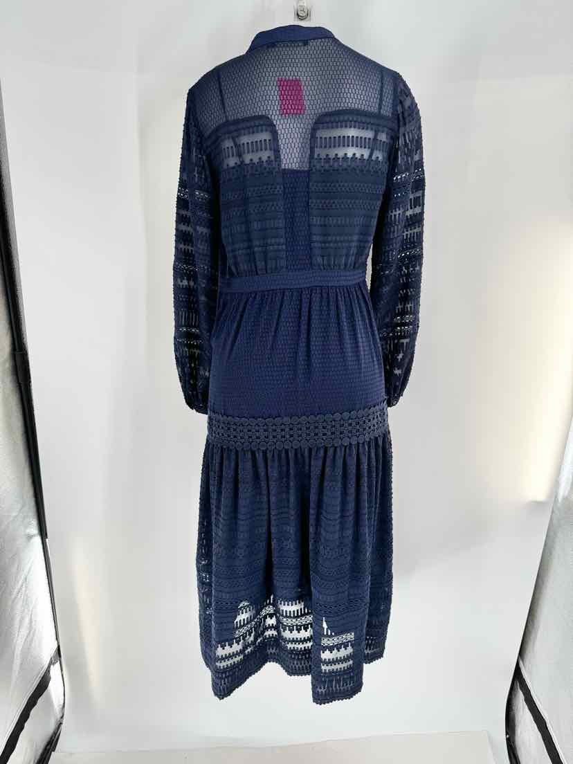 Size 6 KAREN MILLEN Navy 2 PC Dress