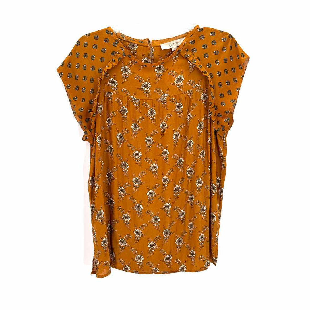Size L LOFT Mustard Shirt