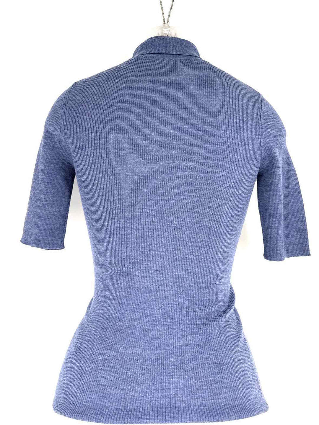 Size Petite THEORY Blue Knit Shirt