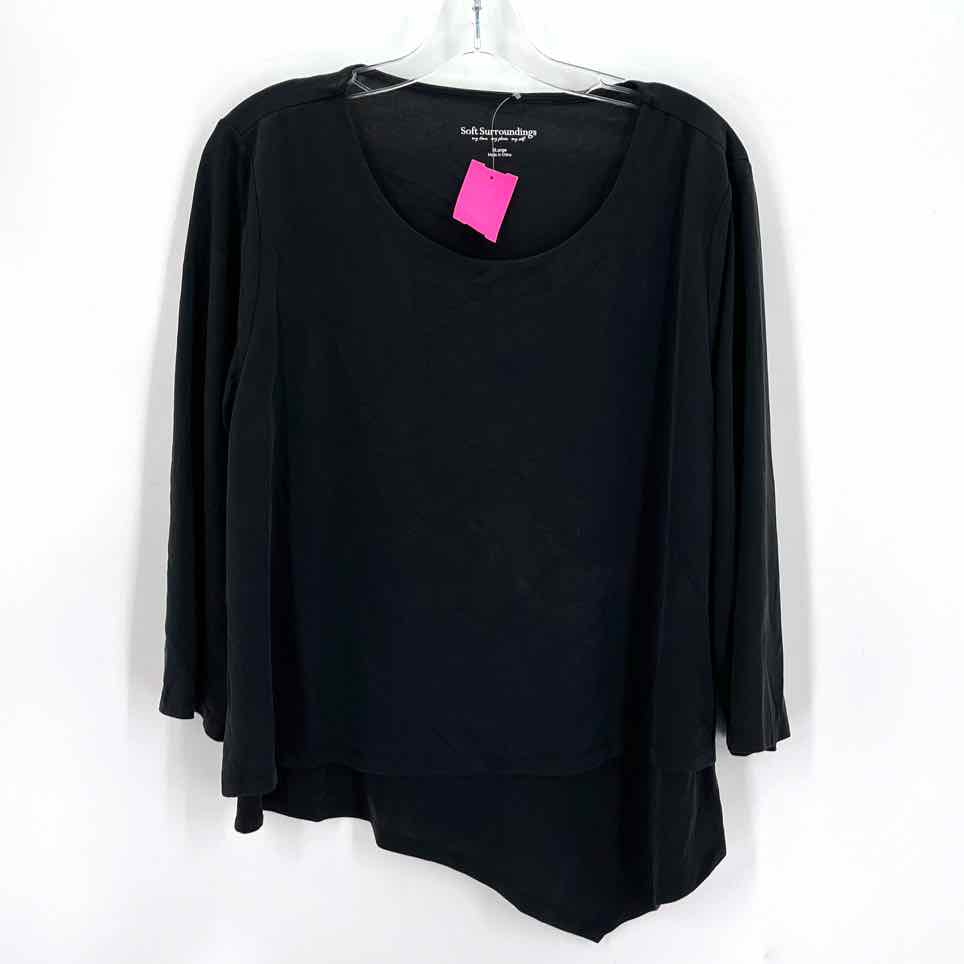 Size XL SOFT SURROUNDINGS Black Shirt