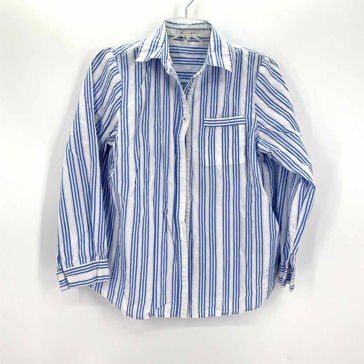 Size L JOY JOY Blue Print Shirt