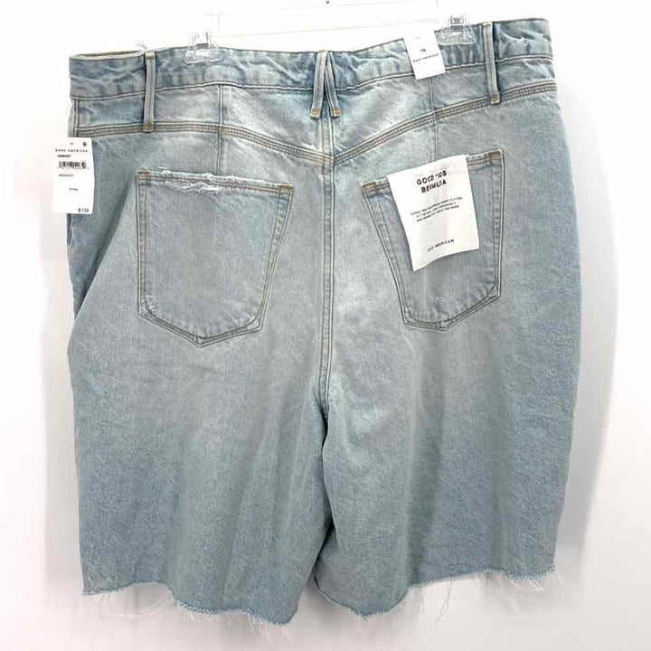 Size 15 GOOD AMERICAN Blue Denim Shorts