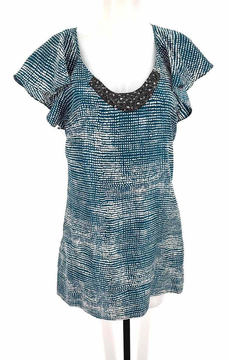 Size Petite VELVET Multi-Color Silk Sequined Dress