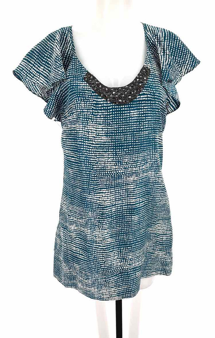 Size Petite VELVET Multi-Color Silk Sequined Dress