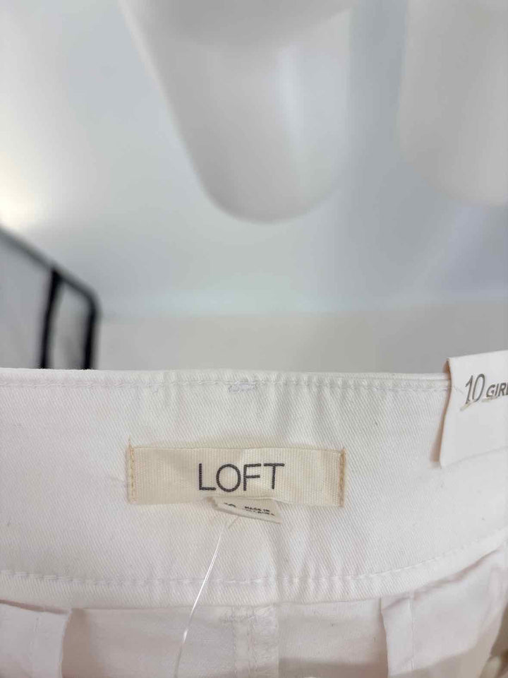 Size 10 LOFT White Pants