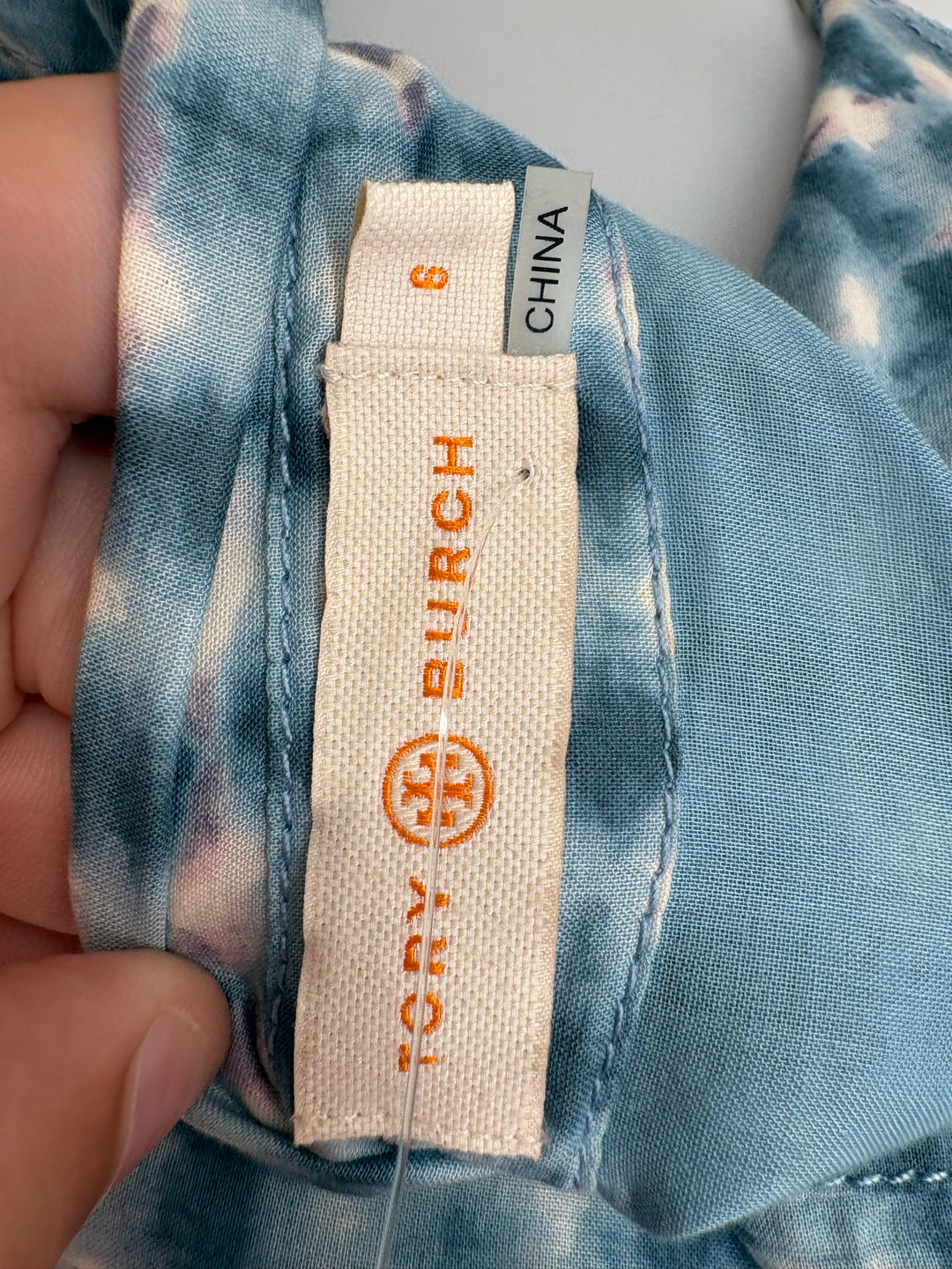 Size 6 Tory Burch Blue Dress