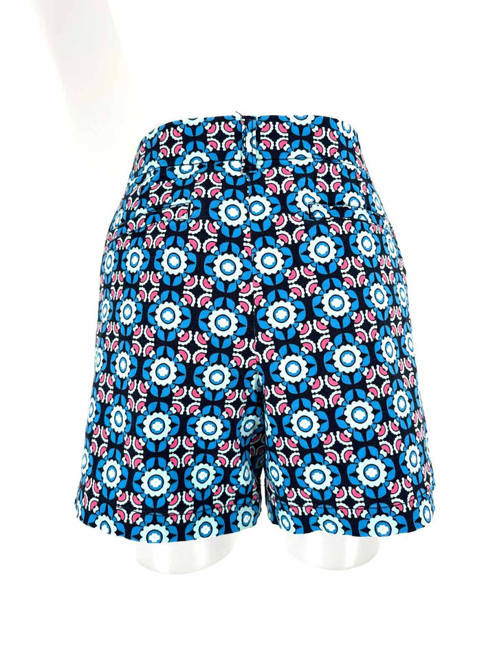 Size 12 CROWN & IVY Blue Print Shorts