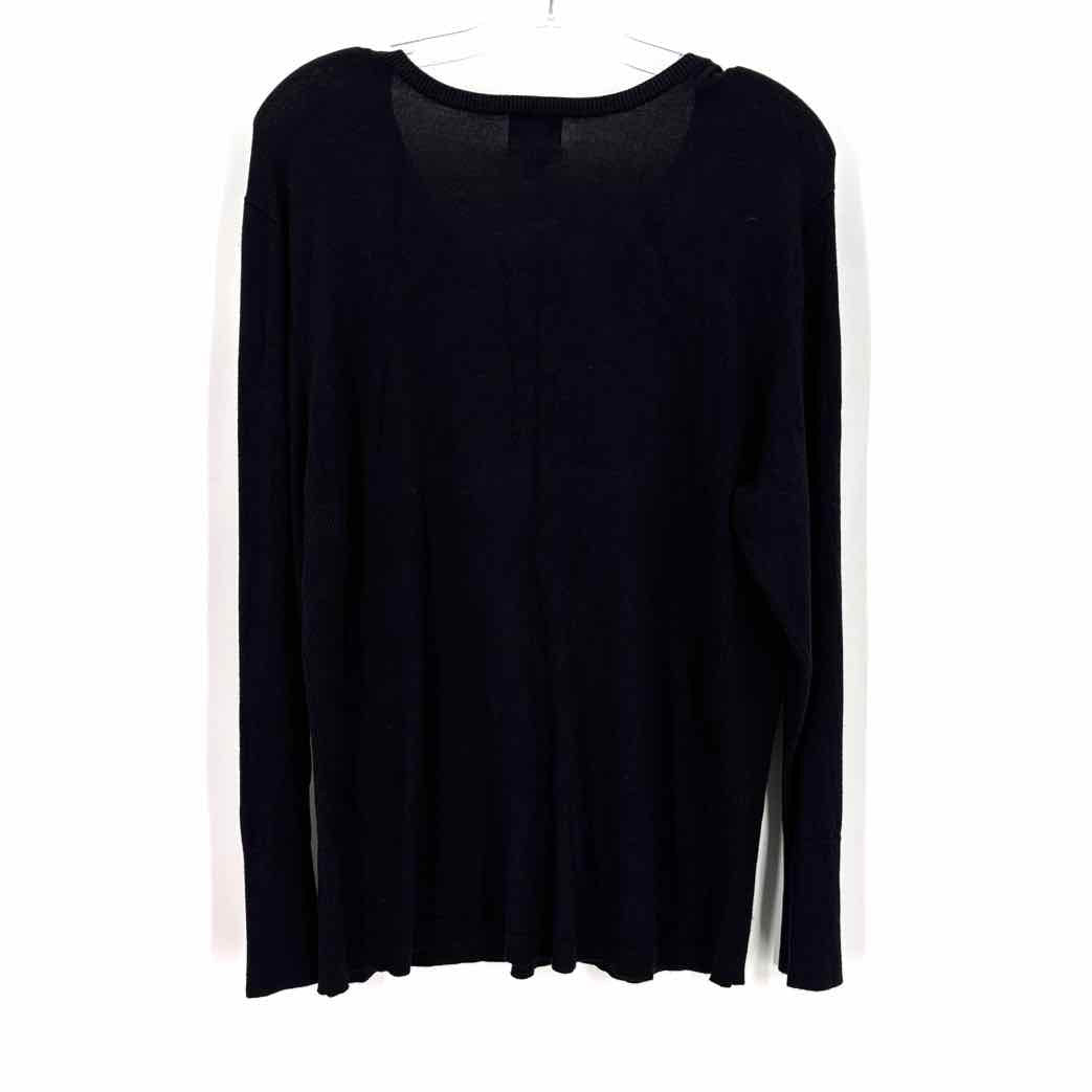 Size XL JM COLLECTION Black Knit Sweater