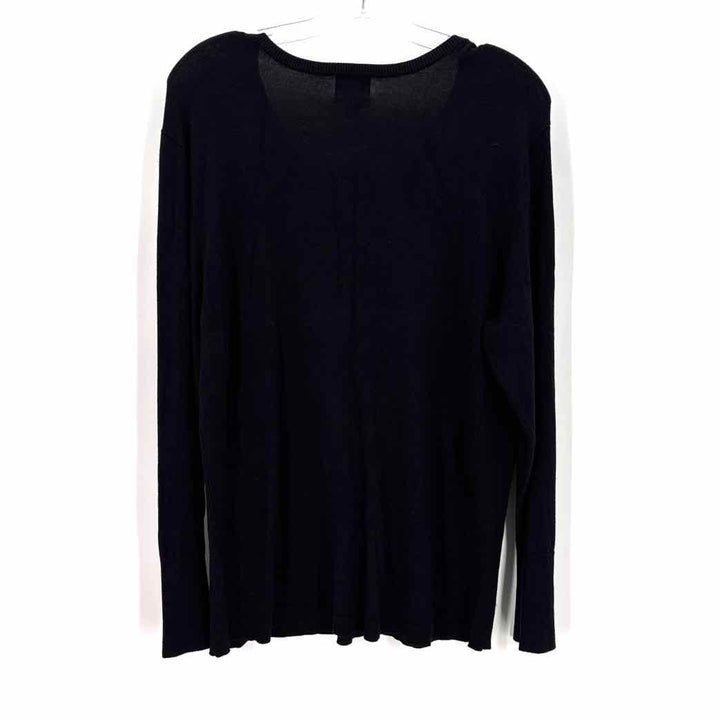 Size XL JM COLLECTION Black Knit Sweater