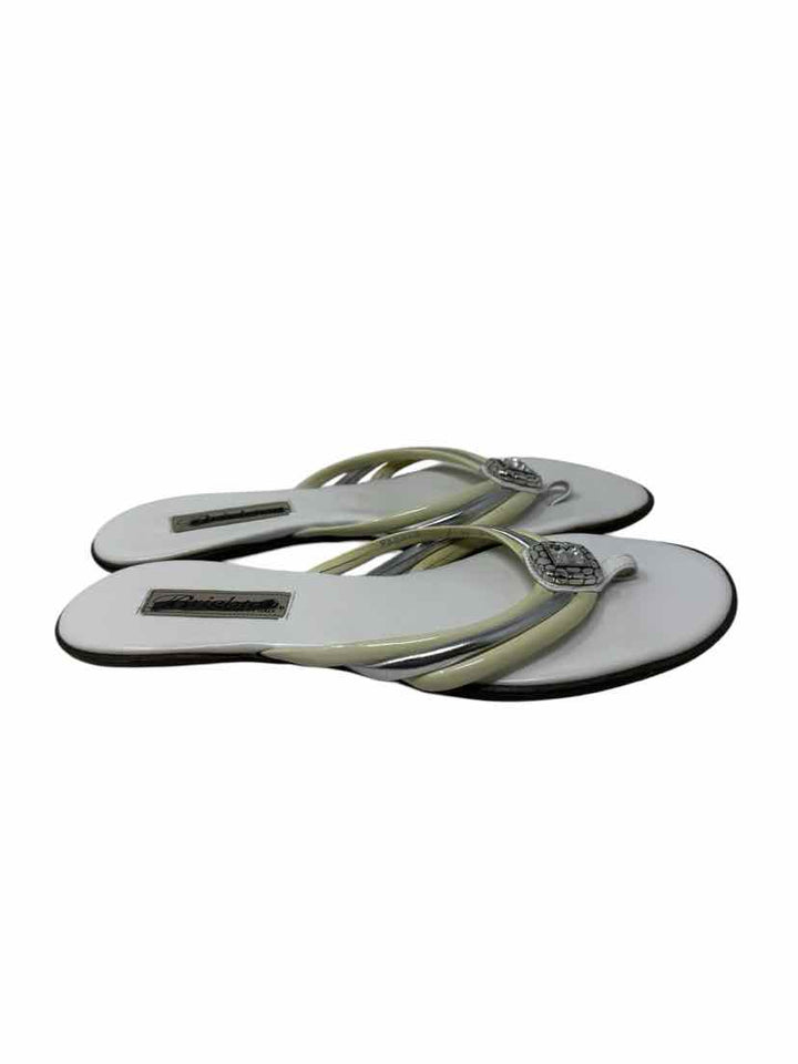Shoe Size 7 BRIGHTON White Leather Sandals