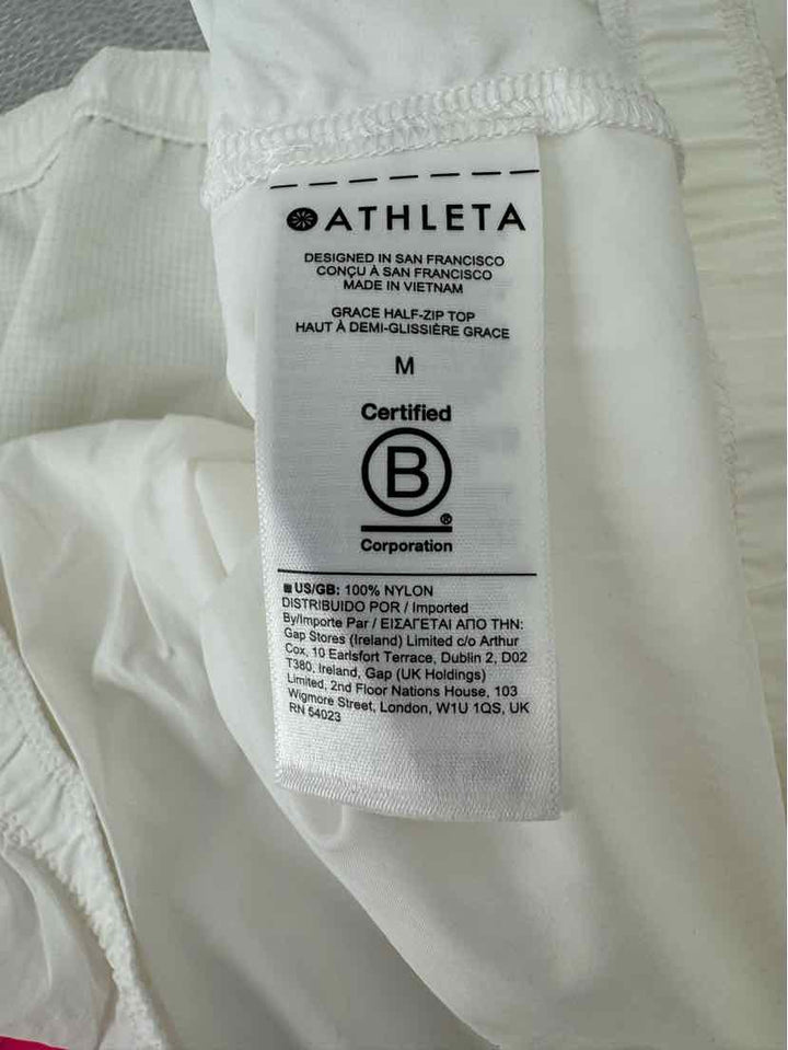 Size M Athleta White Jacket