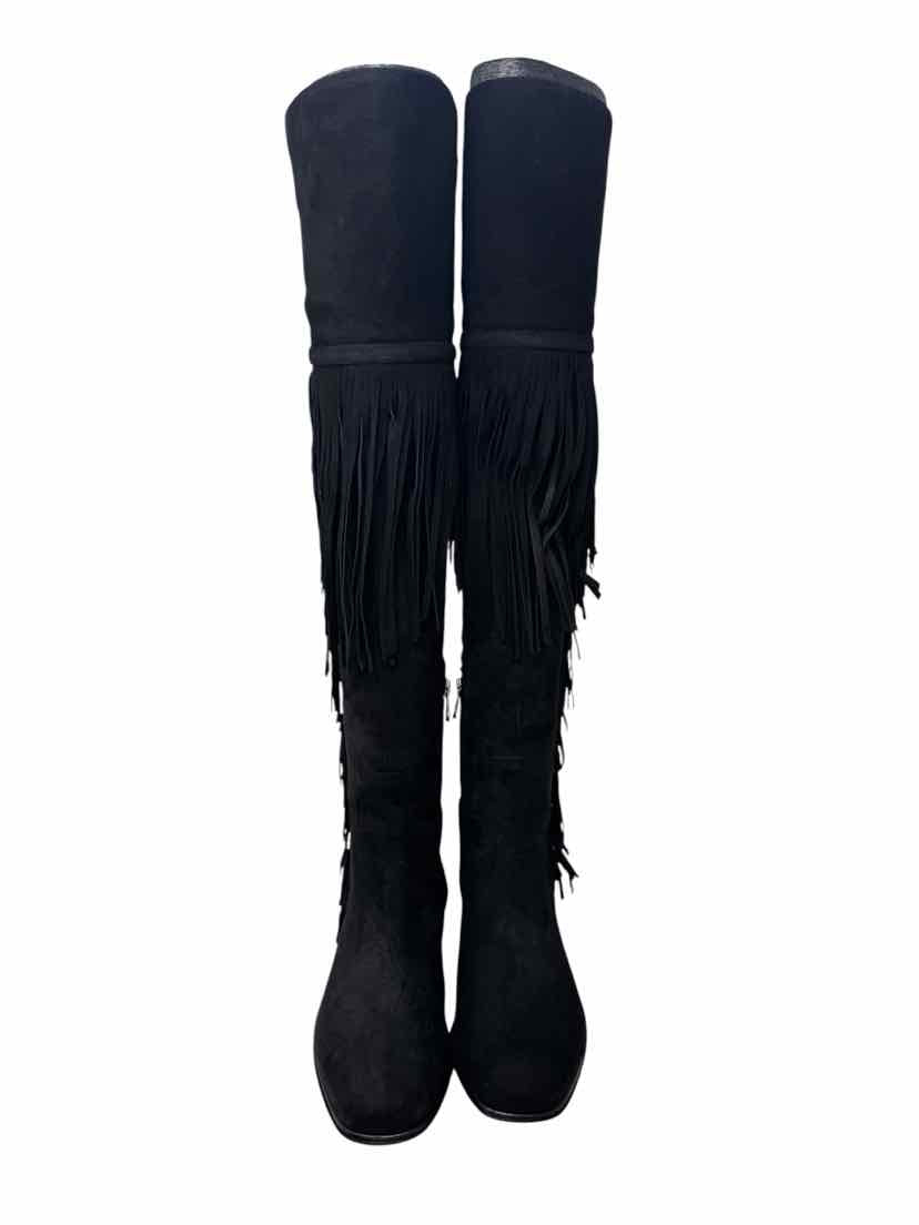 Shoe Size 8 Black Suede Luxury - Boots