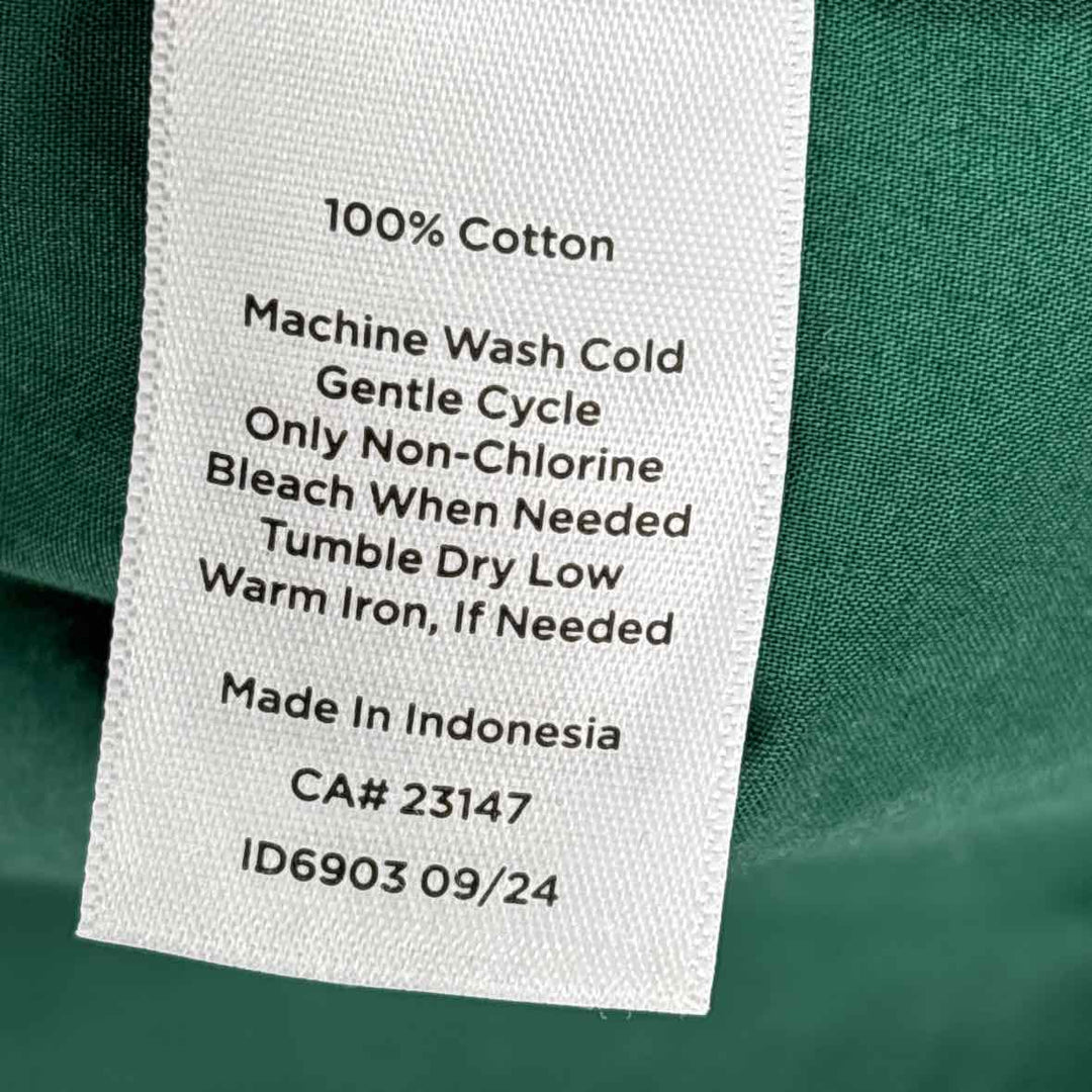 Size L Talbots Green Cotton Shirt