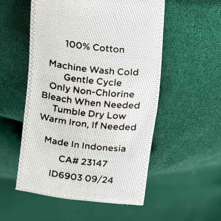 Size L Talbots Green Cotton Shirt