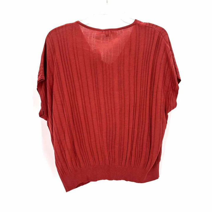 Size S Adrianna Papell Red Knit Shirt