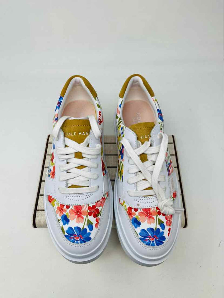 Shoe Size 7.5 Cole Haan White Print Sneakers