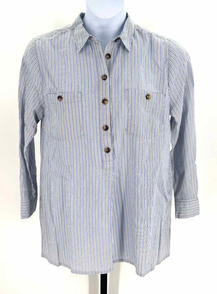 Size L LOFT Blue Shirt