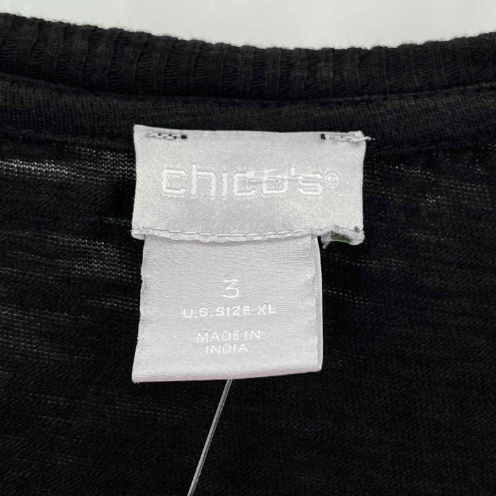 Size XL Chico's Black Shirt