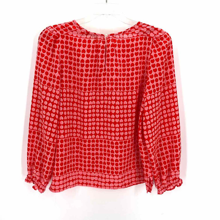 Size L LOFT Red Print Shirt