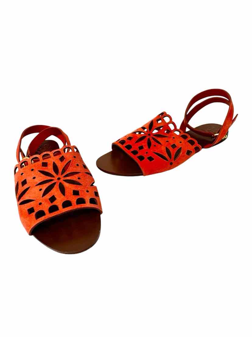 Shoe Size 7.5 Tory Burch Orange Sandals