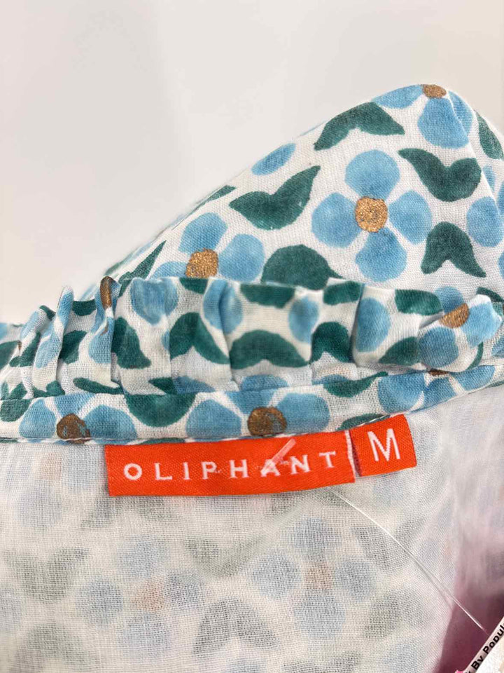 Size M OLIPHANT Blue Print Dress