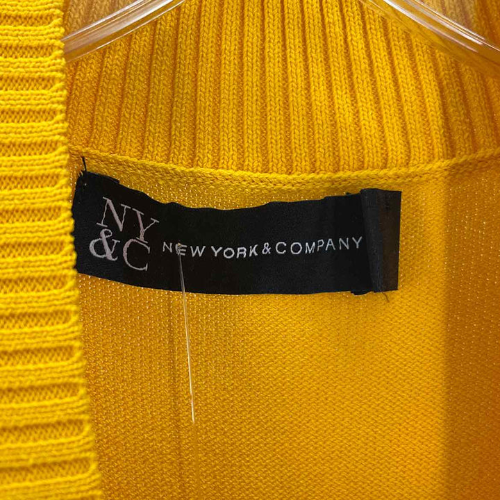 Size M NY & CO Yellow Knit Dress